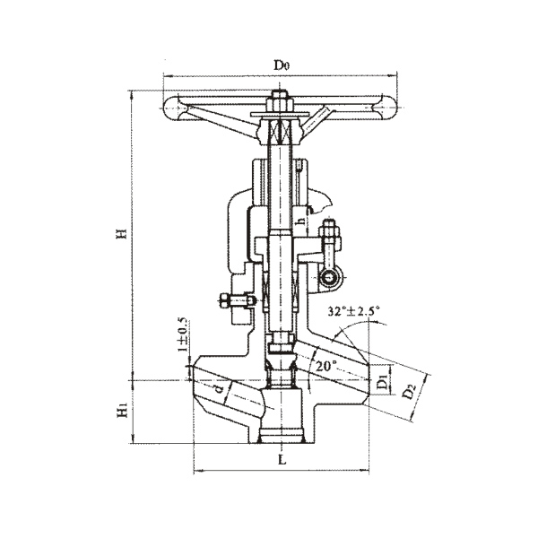 Butt welding shut-off valve for power station (clamp type)