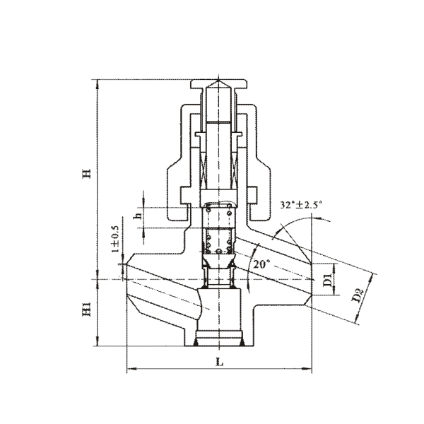 Cast steel check valve for power station