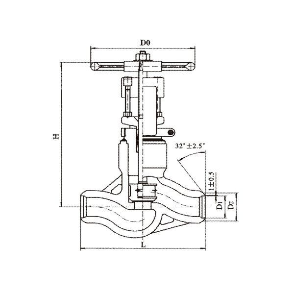 High temperature and high pressure shut-off valve